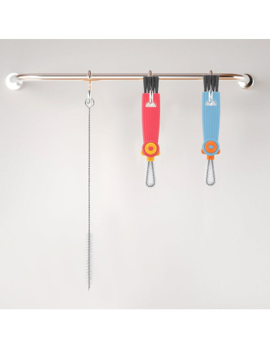 Ouligay Kit de 6 Cepillos Limpiadores de Pajitas 17cm