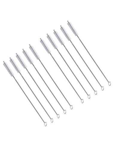 Cepillo de Paja WAF de Acero Inoxidable 173mm - Set de 10