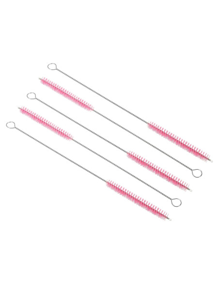 Cepillo de Limpieza de Pajitas PATIKIL 5 Pcs Rosa Nylon Cepillo de Limpieza de Pajitas PATIKIL 5 Pcs Rosa Nylon