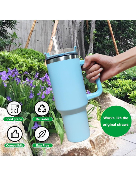 Popotes Reutilizables KUWSEIY para Taza Tumbler Stanley 30/40 oz Popotes Reutilizables KUWSEIY para Taza Tumbler Stanley 30/40 oz