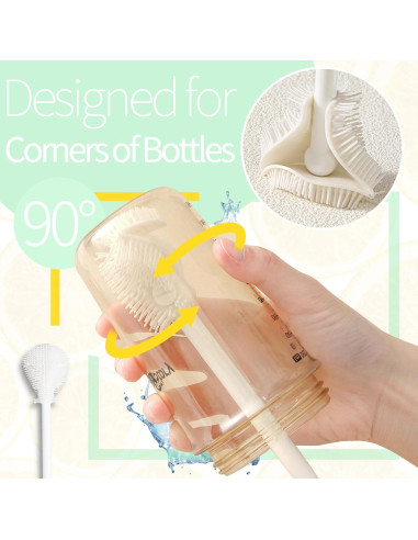 Juego de Cepillos Limpiadores de Botellas Dosanlues 6 Piezas