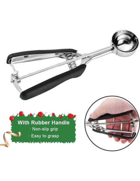 Juego de cucharas para galletas Anoulaou 3 piezas acero inoxidable Juego de cucharas para galletas Anoulaou 3 piezas acero inoxidable