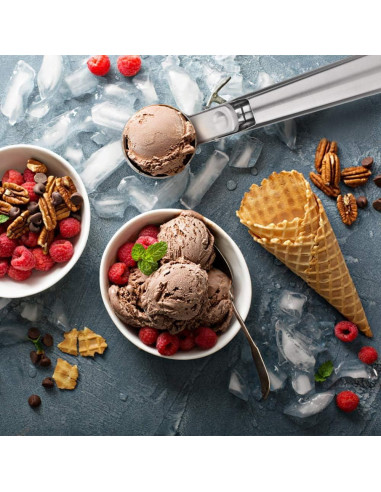 Cuchara de Helado Premium YasTant Acero Inoxidable Mediana