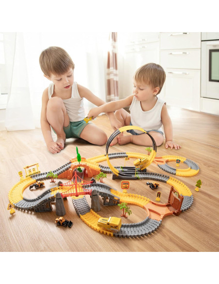 Pista de Carreras de Construcción OR OR TU 342 Piezas 3-10 Años Pista de Carreras de Construcción OR OR TU 342 Piezas 3-10 Años