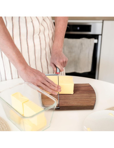 Cortador de Queso Fanmayhe de Madera de Acacia 12.7 cm