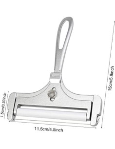 Cortador de Queso Ajustable Poualss de Acero Inoxidable 15x11.5cm 2