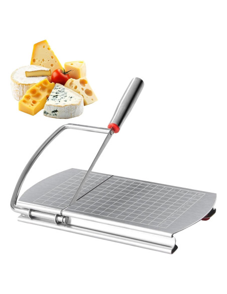 Cortador de Queso YIHAOSSING Acero Inoxidable con Escala 22.86x22.1 cm Cortador de Queso YIHAOSSING Acero Inoxidable con Escala 22.86x22.1 cm