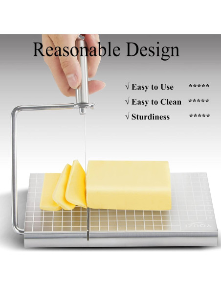 Cortador de Queso YouZi con 10 Cables Repuestos y Tabla Cortador de Queso YouZi con 10 Cables Repuestos y Tabla