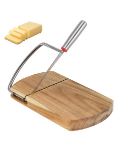 Cortador de Queso YUNYDSM con Cuchilla de Acero Inoxidable 22.4x23.9cm