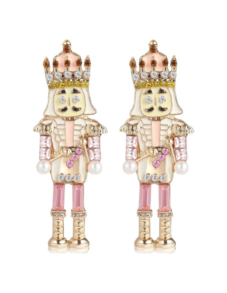 Pendientes de Navidad Cascanueces PASOLABE 5.3x1.8 cm Pendientes de Navidad Cascanueces PASOLABE 5.3x1.8 cm