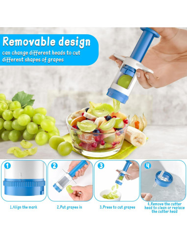 Cortador de Uvas HiYZ con Cuchillas de Acero Inoxidable