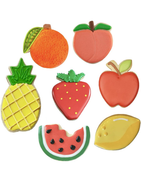 Set de Cortadores de Galletas de Frutas Ann Clark 7 Piezas Set de Cortadores de Galletas de Frutas Ann Clark 7 Piezas