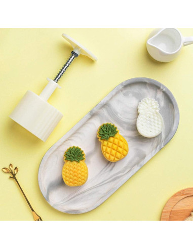Molde de Mooncake Piña Vctitil 50g Sello de Plástico
