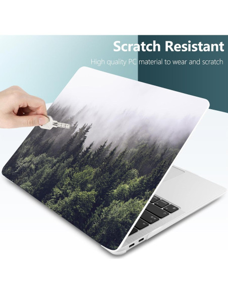Funda DONGKE para MacBook Air 13.3" 2021-2018 Bosque Funda DONGKE para MacBook Air 13.3" 2021-2018 Bosque
