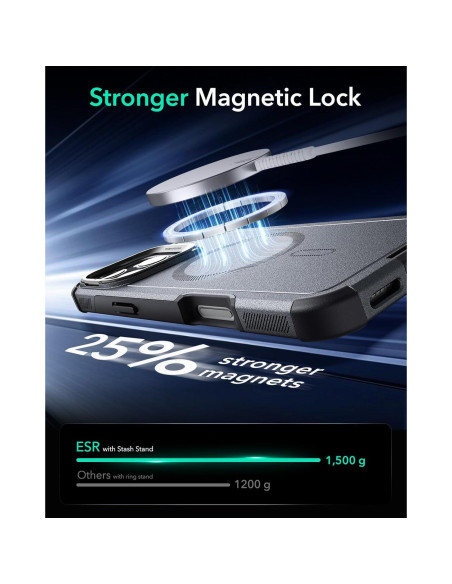 Funda ESR para iPhone 16 Pro Max con soporte magnético Funda ESR para iPhone 16 Pro Max con soporte magnético