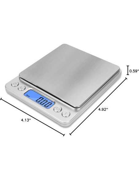 Báscula Digital de Bolsillo NEXT-SHINE 500g x 0.01g LCD Báscula Digital de Bolsillo NEXT-SHINE 500g x 0.01g LCD