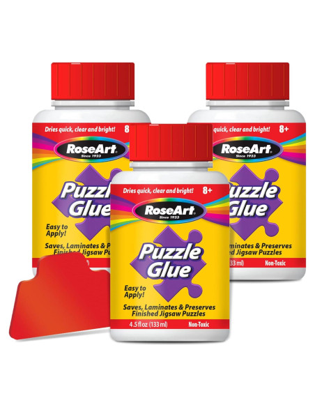 Pegamento para Rompecabezas RoseArt 3-Pack 397.43 ml Pegamento para Rompecabezas RoseArt 3-Pack 397.43 ml