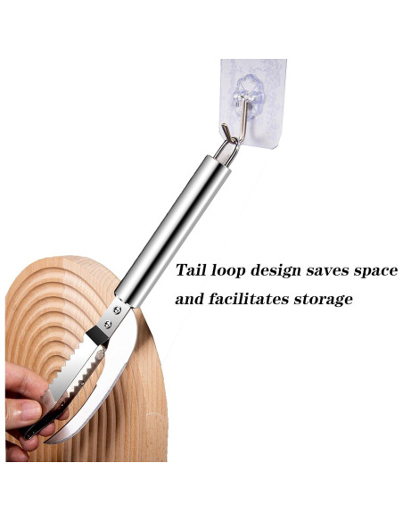 Cuchillo Escamador de Pescado Little Syohe 9.14 cm Acero Inoxidable Cuchillo Escamador de Pescado Little Syohe 9.14 cm Acero Inoxidable
