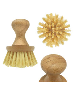Cepillo de Verduras Eco Clean LOLA de Bambú y Tampico