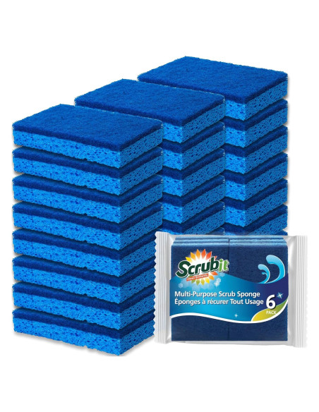 Esponjas de Limpieza Scrubit 24 Unidades Biodegradables Esponjas de Limpieza Scrubit 24 Unidades Biodegradables