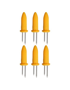 Set de 6 Utensilios para Mazorcas de Maíz Rosojodg - Acero Inoxidable