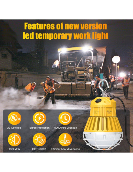 Luz de Trabajo LED KINSNG 60W 5000K 8400LM Enlazable Luz de Trabajo LED KINSNG 60W 5000K 8400LM Enlazable