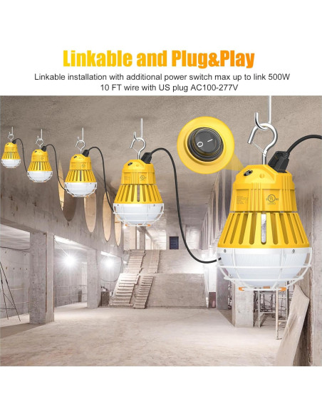 Luz de Trabajo LED KINSNG 60W 5000K 8400LM Enlazable Luz de Trabajo LED KINSNG 60W 5000K 8400LM Enlazable