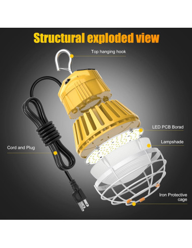 Luz de Trabajo LED KINSNG 60W 5000K 8400LM Enlazable
