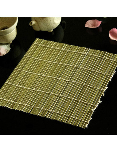 Estera de Bambú para Sushi JapanBargain 24.1x24.1 cm Natural