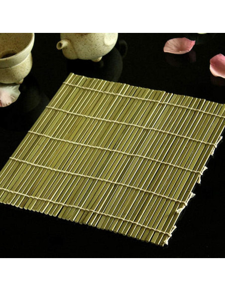 Estera de Bambú para Sushi JapanBargain 24.1x24.1 cm Natural Estera de Bambú para Sushi JapanBargain 24.1x24.1 cm Natural