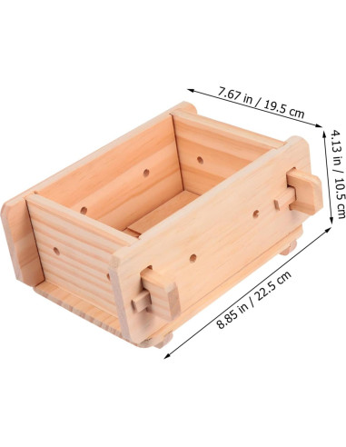 Prensa de Tofu de Madera Cabilock 22x19.5x10.5 cm