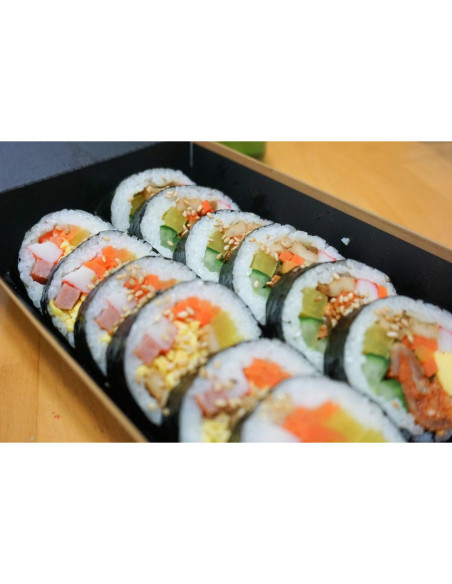 Set de 8 Esteras de Sushi de Bambú Natural BambooMN 24.1 cm Set de 8 Esteras de Sushi de Bambú Natural BambooMN 24.1 cm
