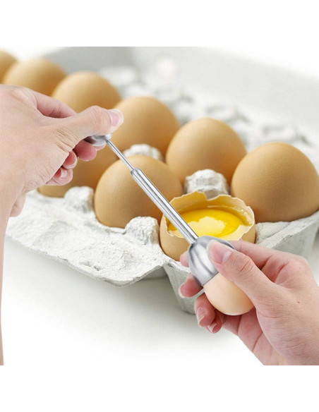 Cortador de Huevos OUKENS de Acero Inoxidable, 13x3.7cm Cortador de Huevos OUKENS de Acero Inoxidable, 13x3.7cm