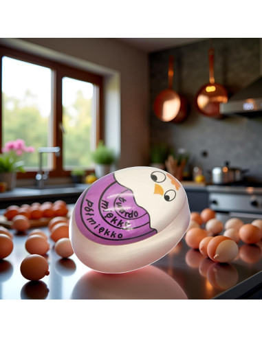 Temporizador de Cocina Sluswallow Púrpura para Huevos Cocidos