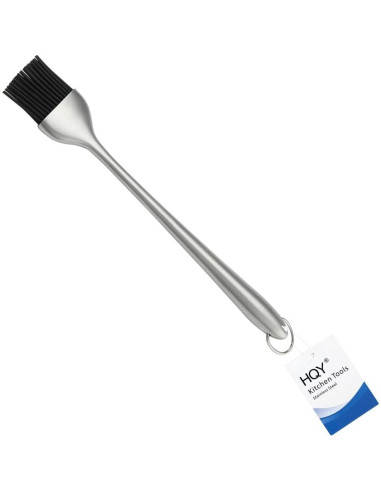 Brocha Basting BBQ HQY - Silicona y Acero Inoxidable 30.5 cm