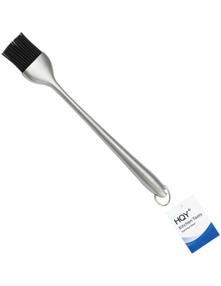 Brocha Basting BBQ HQY - Silicona y Acero Inoxidable 30.5 cm Brocha Basting BBQ HQY - Silicona y Acero Inoxidable 30.5 cm