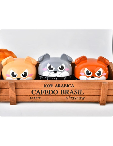 Temporizador mecánico de huevo Bulldog 60 min para cocina Temporizador mecánico de huevo Bulldog 60 min para cocina