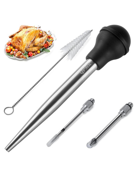 Jeringa para Pavo QPMR con 2 Agujas y Cepillo de Limpieza Jeringa para Pavo QPMR con 2 Agujas y Cepillo de Limpieza