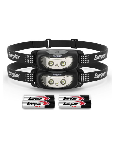 Linterna Frontal LED Energizer 100 Lúmenes Paquete de 2