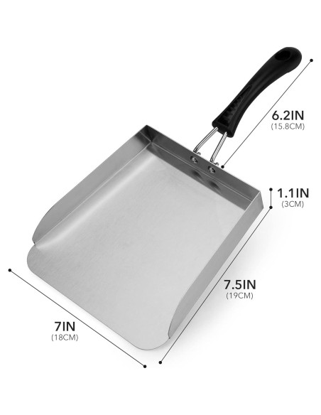 Espátula para Plancha Stanbroil de Acero Inoxidable 2 Pcs Espátula para Plancha Stanbroil de Acero Inoxidable 2 Pcs