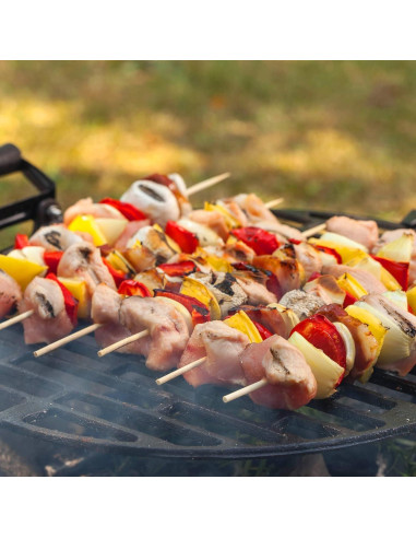 200 Pinchos de Bambú 12" TONGYE para BBQ y Aperitivos