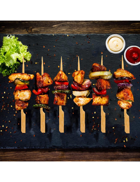 200 Pinchos de Bambú BBQStyle 11.9 cm Ecológicos para Aperitivos 200 Pinchos de Bambú BBQStyle 11.9 cm Ecológicos para Aperitivos
