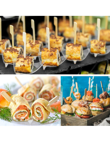 200 Pinchos de Bambú BBQStyle 11.9 cm Ecológicos para Aperitivos