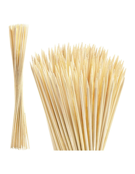 200 Palitos de Asar Malvaviscos de Bambú 76 cm Ecológicos 200 Palitos de Asar Malvaviscos de Bambú 76 cm Ecológicos