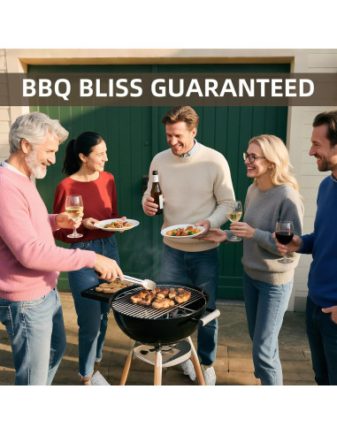 Tenedores Dobles Planos Lightique 33 cm Acero Inoxidable BBQ 10 Pzs