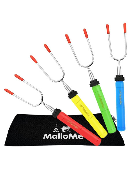Palos para Asar Malvaviscos MalloMe 86 cm - Juego de 4 Palos para Asar Malvaviscos MalloMe 86 cm - Juego de 4