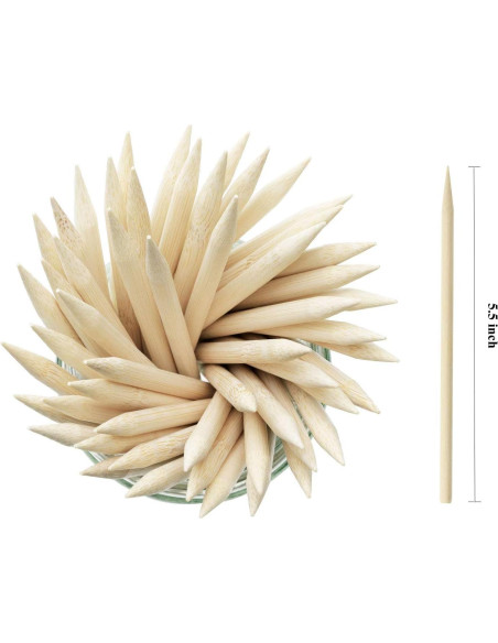 Palitos de Bambú Penta Angel 14 cm para Comida DIY - 50 Pcs Palitos de Bambú Penta Angel 14 cm para Comida DIY - 50 Pcs