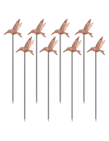 Palillos de cóctel RFORPLY de acero inoxidable 11.99 cm - 8 piezas