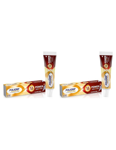 Crema Adhesiva para Dentaduras Poligrip Power Max 62.37 g - Sin Sabor
