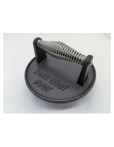 Prensa de Hierro Fundido JNXHON para Hamburguesas 16.3x6.5cm